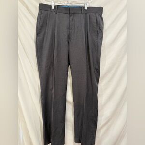 AXIST Dress Pants Pleated Front Slacks Gray Sz 34x30